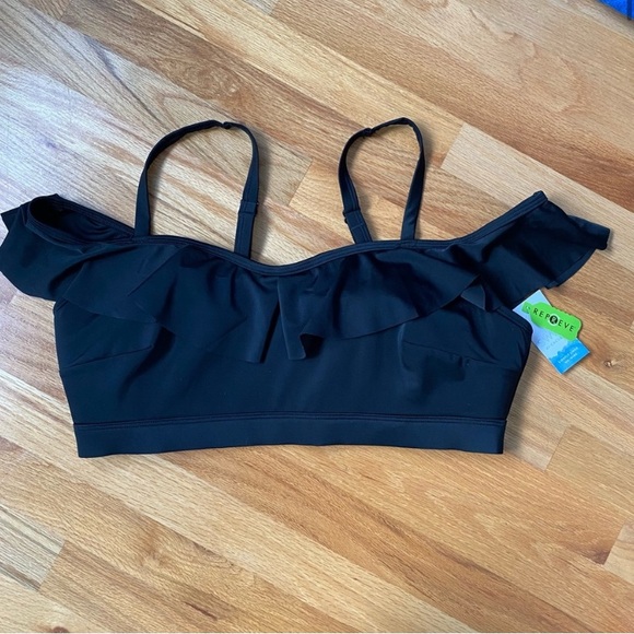 Swim By Cacique Other - Black Off-Shoulder Bikini Top